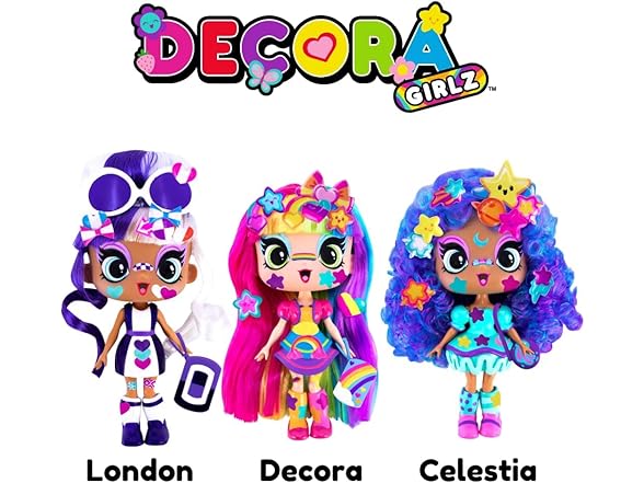 DECORA GIRLZ DECORA GIRLZ 5" Dolls -3 Pack A - Decora, L