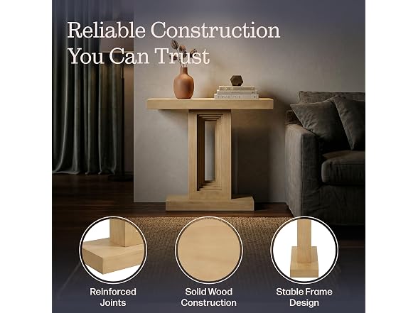 Alaterre Pismo Console Table Light Oak