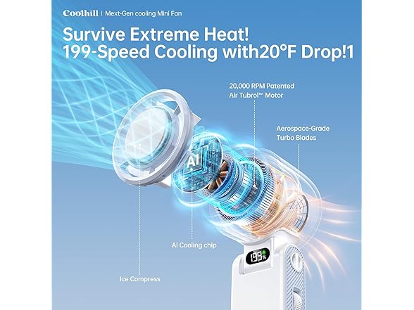 Coolhill Handheld Portable fan