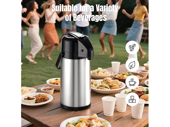 Airpot Coffee Carafe with Double Pump