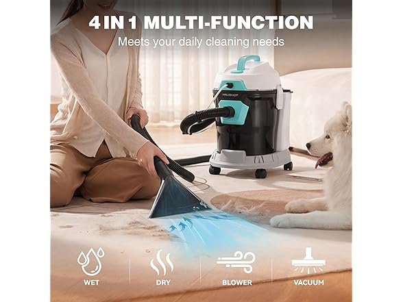 HAUSHOF 4 Gal Wet/Dry Vacuum