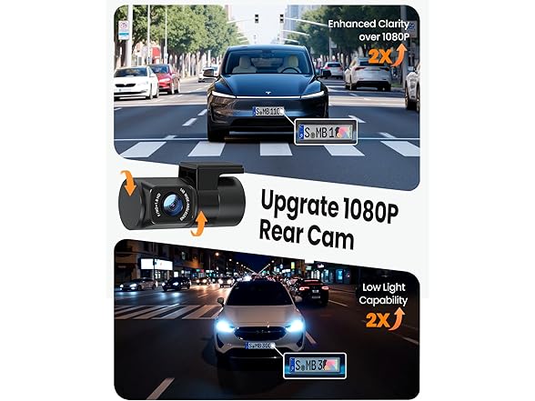 YEECORE 4K Dash Cam Front and Rear