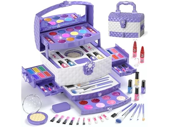 PERRYHOME 56 Pcs Makeup Set for Girls