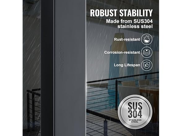 Cable Railing Post, 42" x 2" x 2" Steel Level