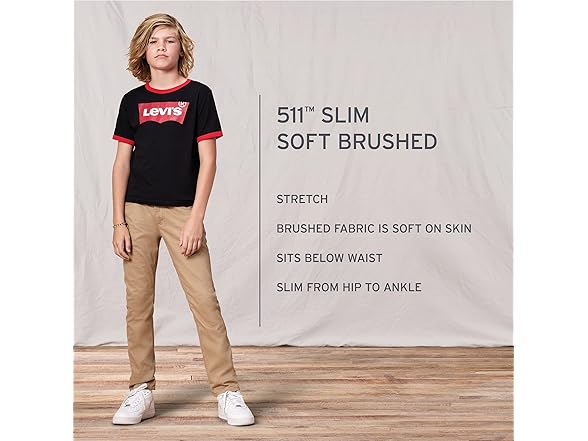 Levi's Boys 511 Slim Fit Uniform Pants