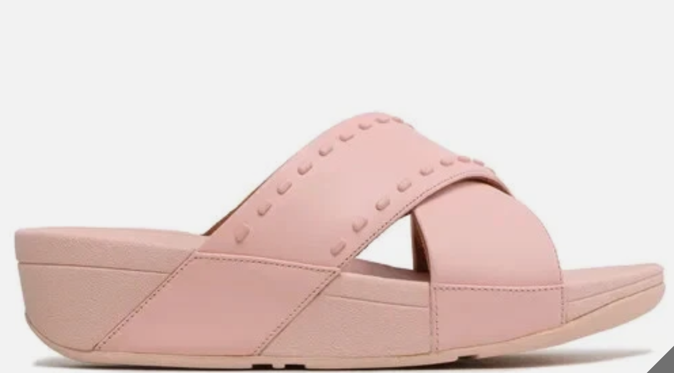 FitFlop Lulu Rubber-Stud Cross Slides - Gallery 12