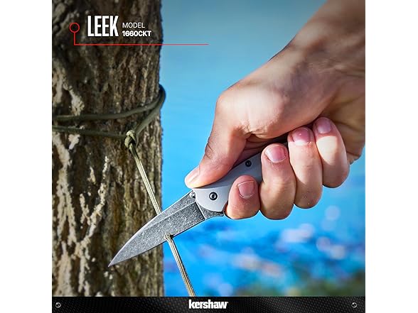 2Pk Kershaw Leek BlackWash Pocket Knife