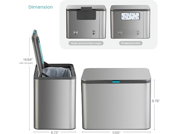 Home Zone Living Kitchen Compost Bin with Attac