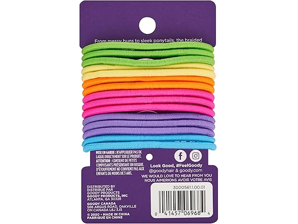 Goody Kids Ouchless Elastic Hair Tie - 15 Count