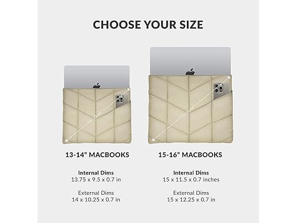 UZBL Puffy Laptop Sleeve