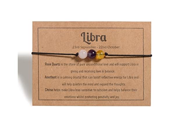 VLINRAS Zodiac Libra Bracelets Libra