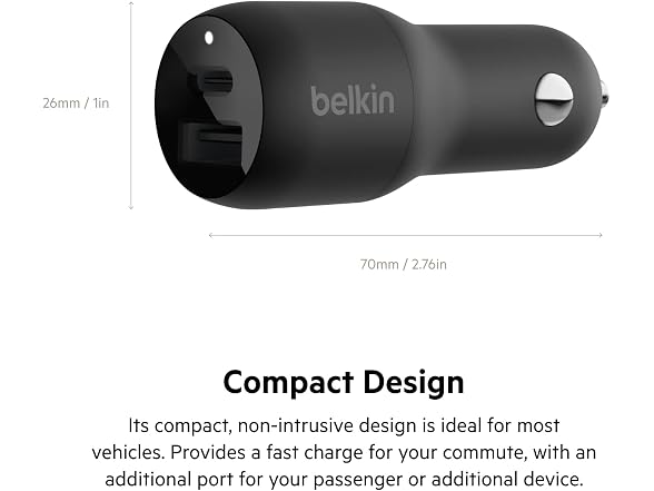 Belkin 37 Watt Dual USB Car Charger