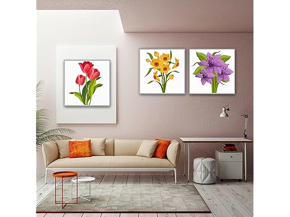 3 Pack Paint by Number Kits for Kids