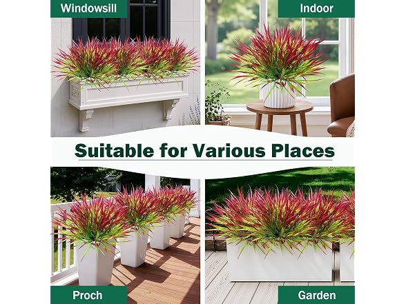 Uieke 12-Bundle Artificial UV Plants