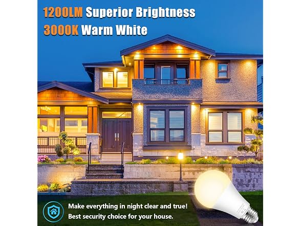 TOBUSA B09XPX89V4 A19 Dusk to Dawn Sensor Light Bulbs