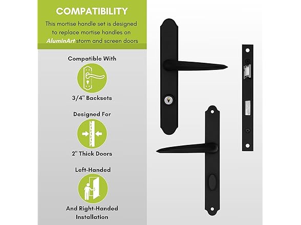 Ideal Security MSMB Straight Mortise Lock Set