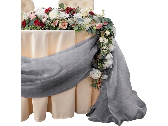 32ft Organza Table Runner Sheer Scarf Swags