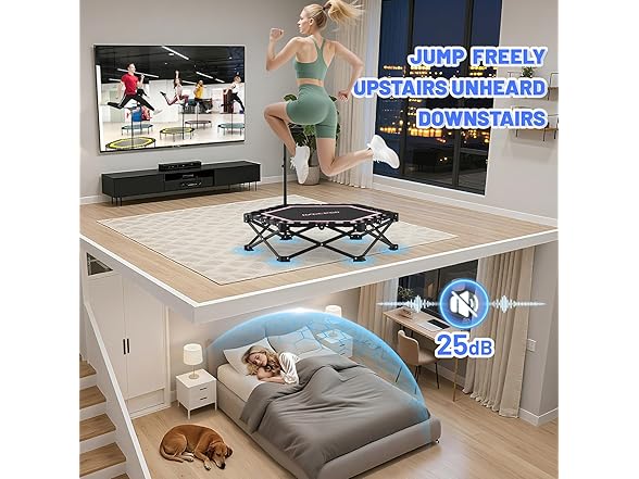 HXD-ERGO Foldable Mini Trampoline