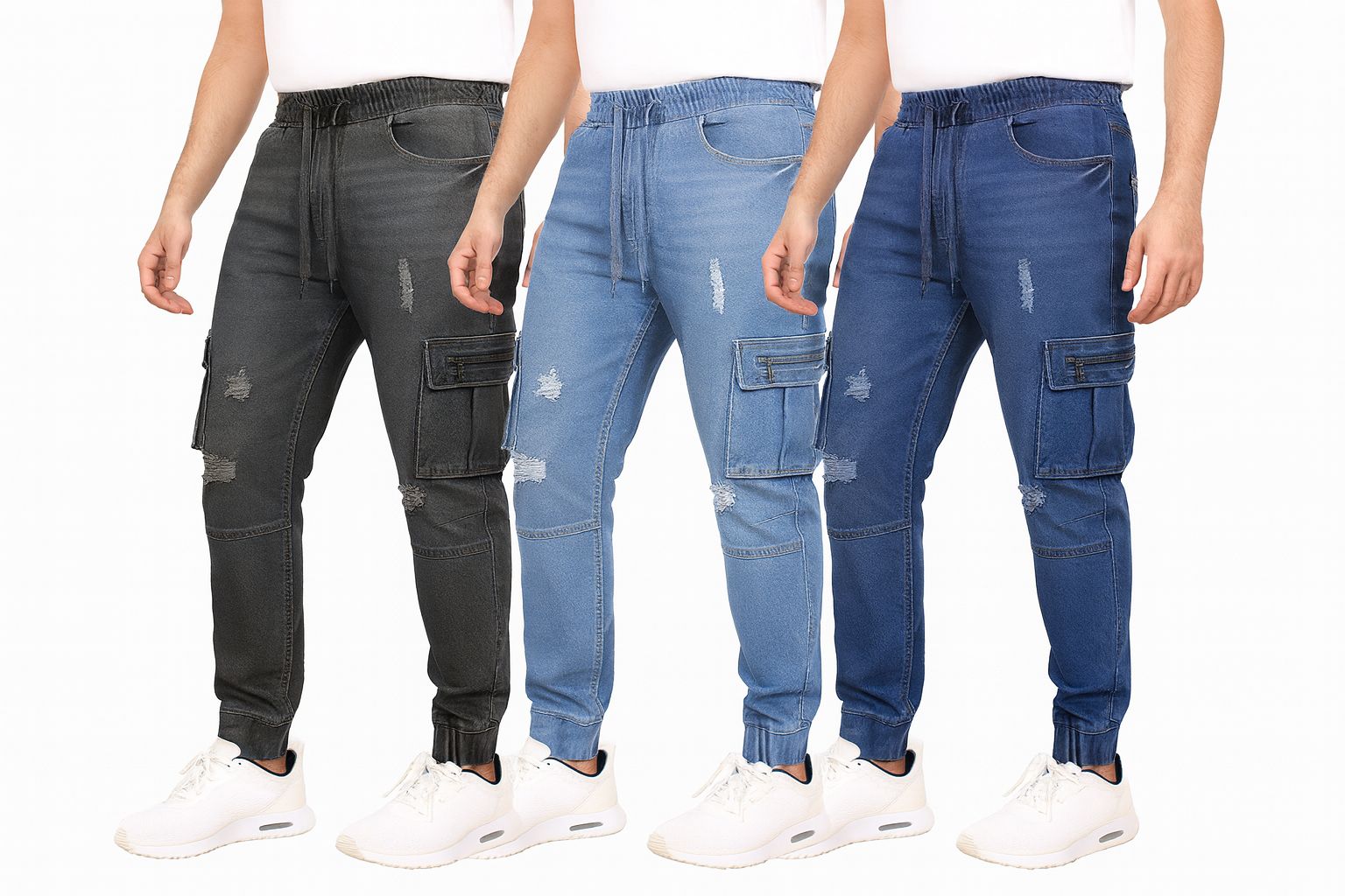 Men's Stretch Cargo Jean Jogger (S-3XL) - Gallery 19