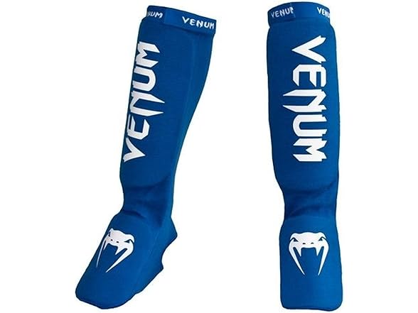 Venum Kontact Shin Guards, Blue