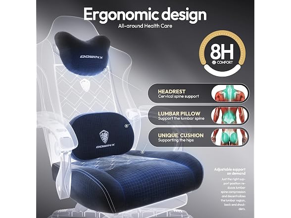Dowinx Gaming Chair W/ Heated Lumbar Support