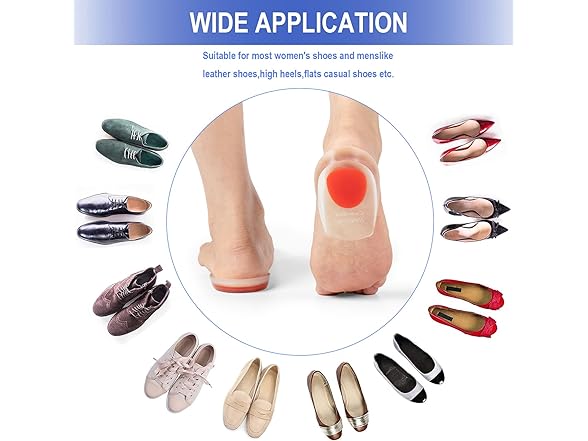 Fallmist Gel Heel Cup for Plantar