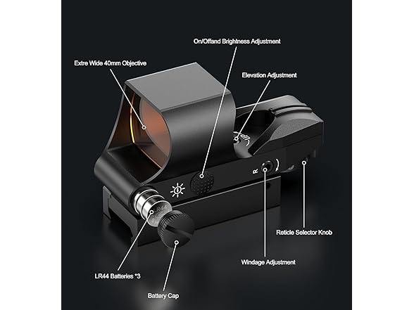 Feyachi RS-30 Red Dot Sight with M40 3X