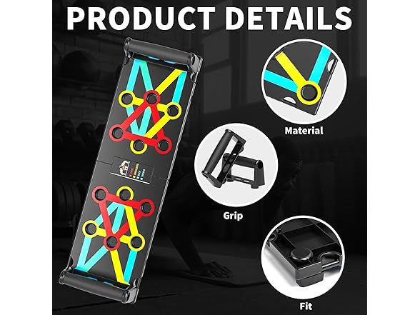 Push Up Board Exercise & Fitness