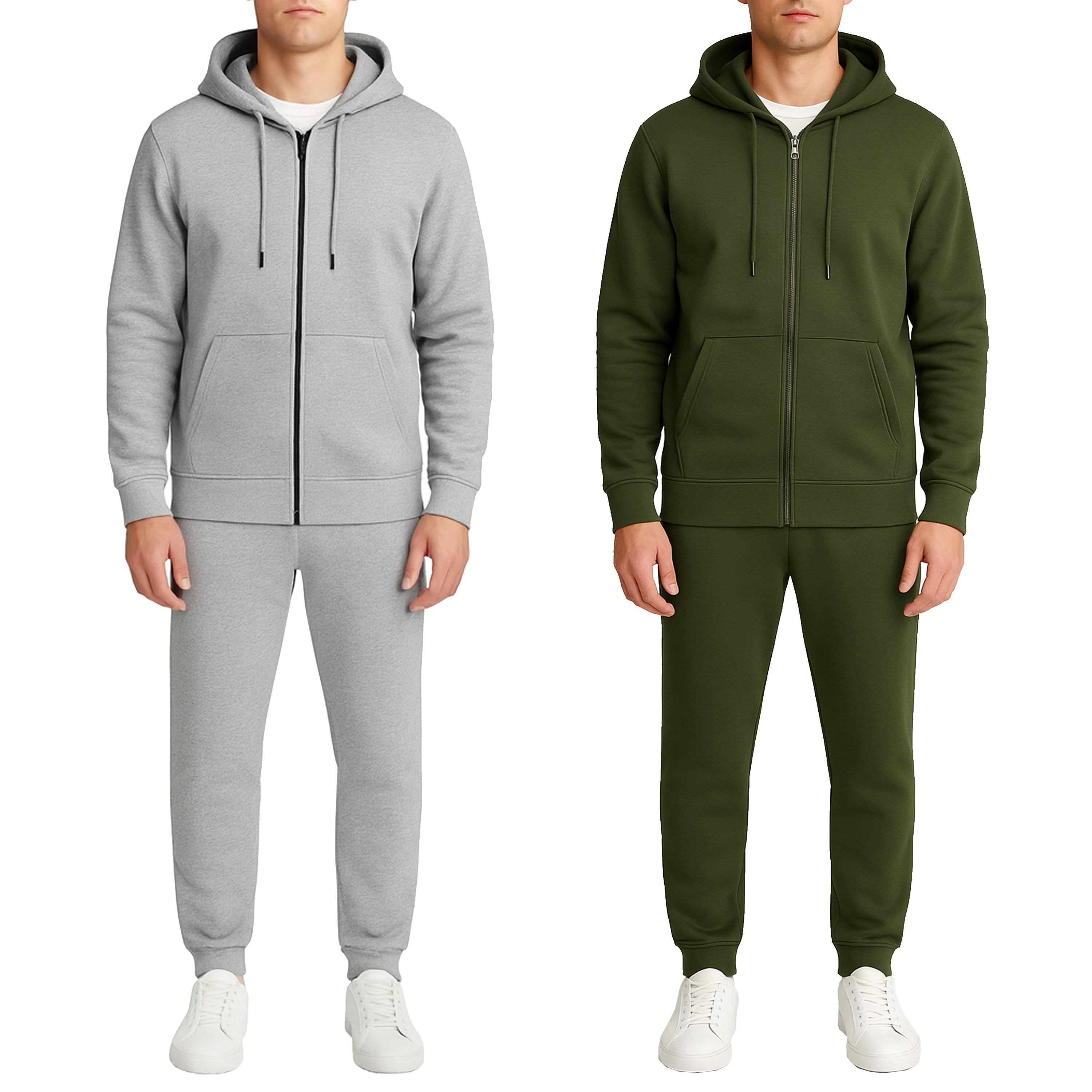 Mens Fleece-Lined Hoodie & Jogger Sets - Gallery 40