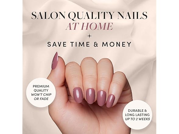 Glamnetic Press On Nails - Fall Mauve