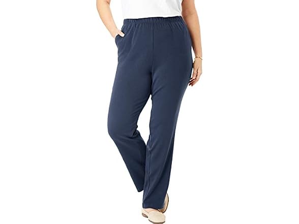Woman Within Women (2X) 7-day Knit Pants Navy