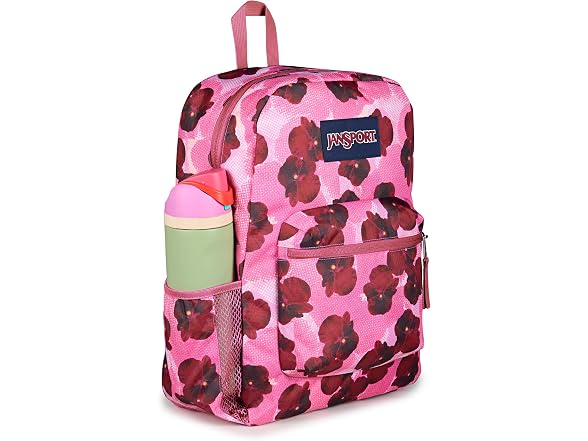 JanSport 26L Cross Town Backpack Pop Art Pansies 