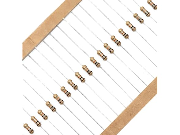 1000pc Resistor Kit 25 Values 1/4W
