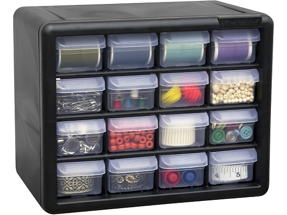 Akro-Mils 16-Drawer Plastic Drawer Storage Cabinet for Gar