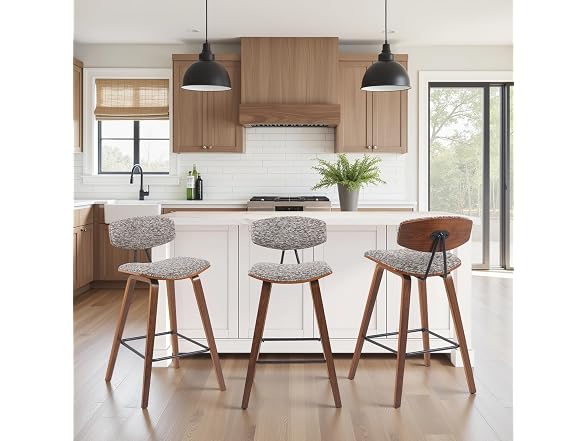 Armen Fox Counter Bar Stool, Walnut