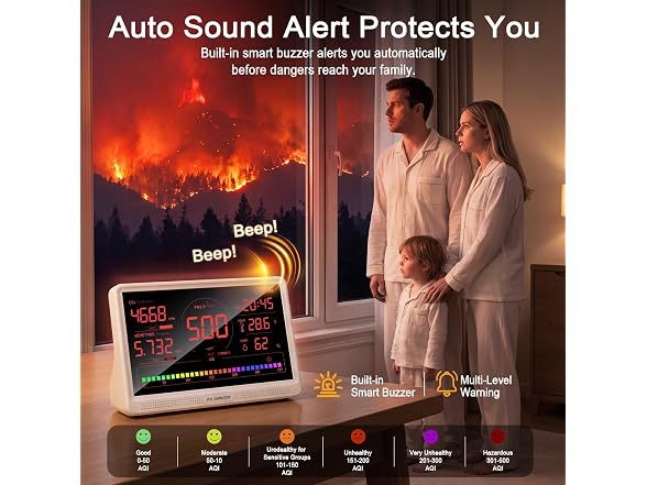 Lecoolife 16 in 1 Air Quality Monitor