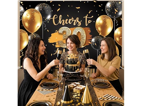 NC Cheers to 30 Years Backdrop Banner