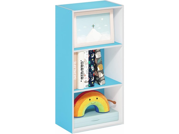 White/Light Blue, 3-Tier