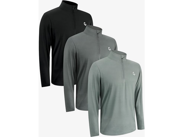 Quarter Zip Pullover Men 1/4 Zipper - XL - Gallery 16