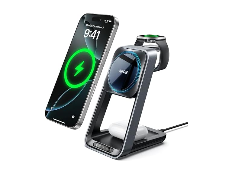 Apor 3 in 1 Charging Station