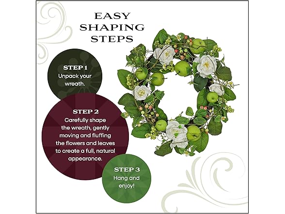 National Tree Company 24" Artificial Spring Wreath with Roses