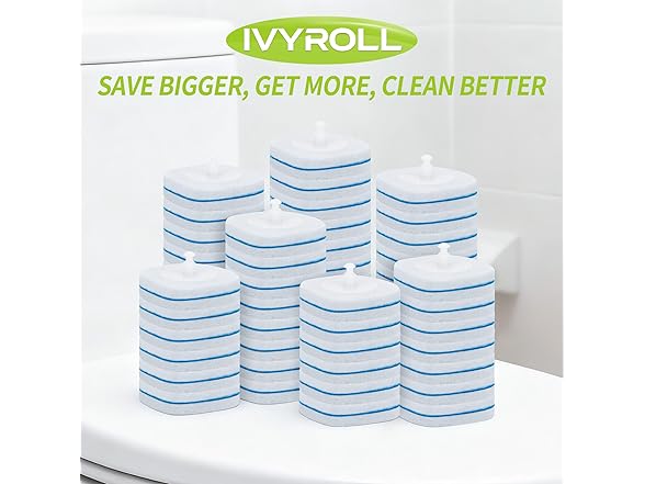 63 Count Disposable Toilet Brush Heads - Gallery 7