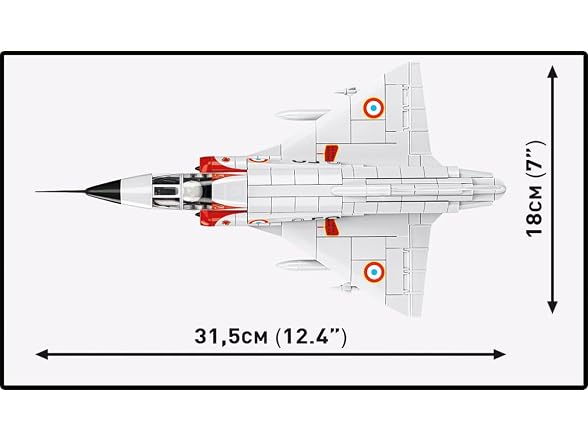 COBI Armed Forces Mirage III C Plane, 375 Pieces