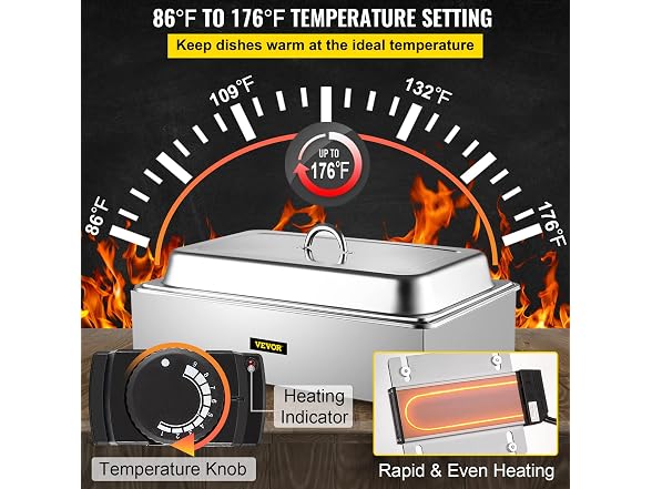 Commercial Food Warmer, Full-Size 1 Pot Steam