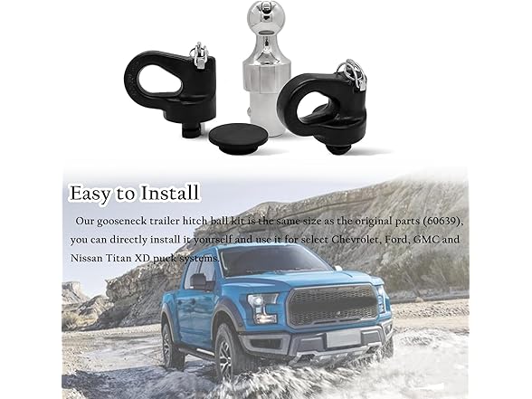 Gooseneck Hitch Kit Press Push Model