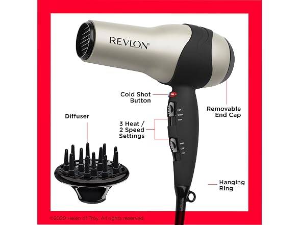 REVLON Turbo Hair Dryer with Advanced Io