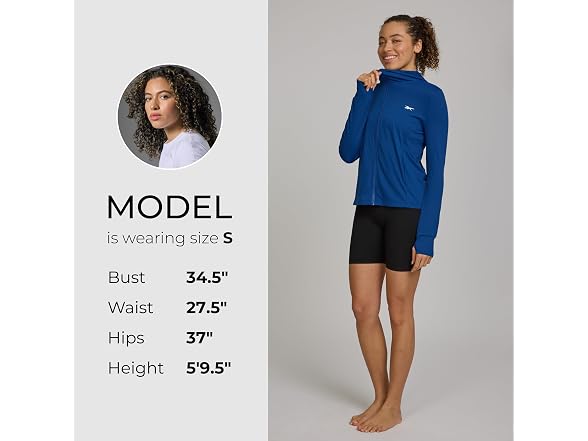 Reebok Womens Sun Hoodie Rash Guard