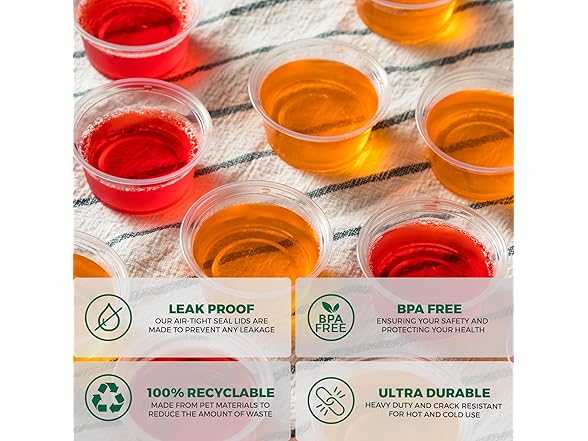 1oz Portion Cups with Lids 100pk