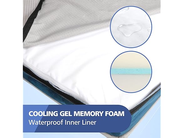 WEVEGO Orthopedic Dog Bed, Pillow Dog Be