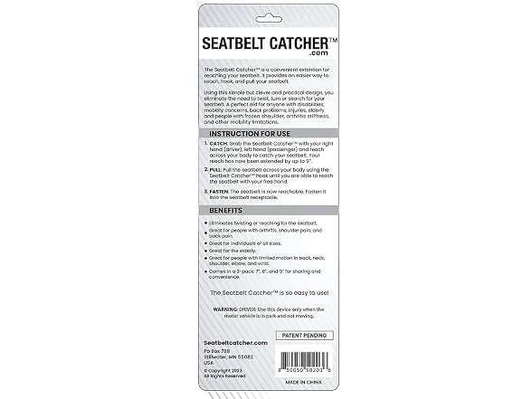 Seatbelt Catcher, Seatbelt Grabber